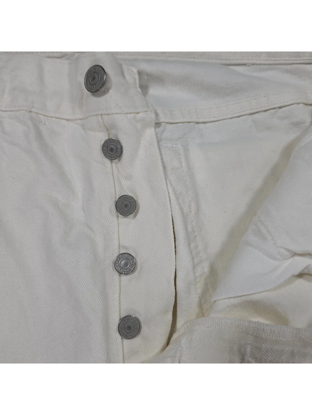 Levi's x Denim Tears 501 DT Jeans Men's 34x34 Ivory A1592-0004 NWOT Flaws
